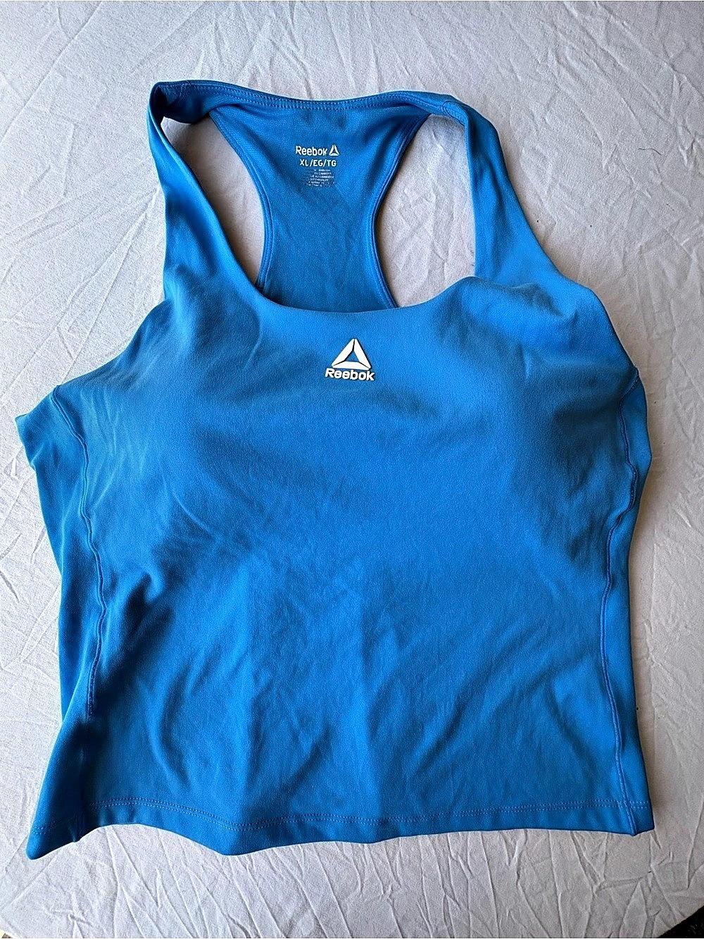 Reebok Blue Racerback Workout Tank Top Women’s XL
